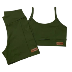 Conjunto - Shorts com Bolso e Top de Alça - Soul Motion Fitness
