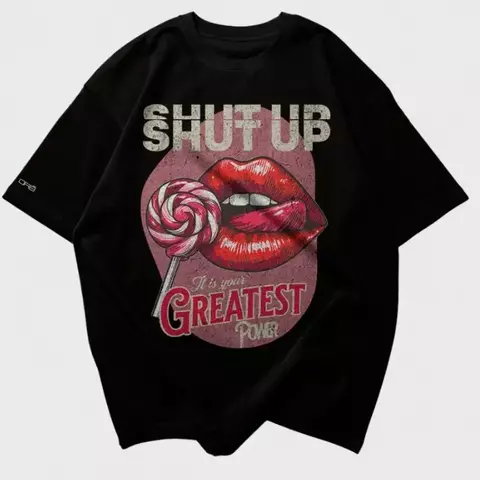 T-Shirt Oversized - Shut Up