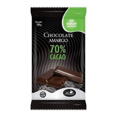 Tabletas de Chocolate 100gs Benot