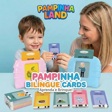 Pampinha Bilíngue Cards + BRINDE EBOOK DE COLORIR PAMPINHALAND - comprar online