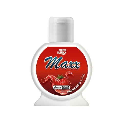 Maxx Babaloo Gel Comestível para Oral 20g Pepper Blend - MORANGO