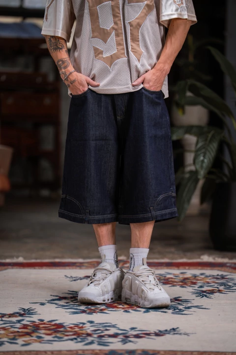 BERMUDA ESPEJO "RAW DENIM"