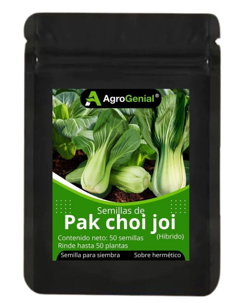40 Semillas De Pak Choi Joi Hibrido Hortalizas Exóticas Agrogenial Brassica Rapa Chinensis