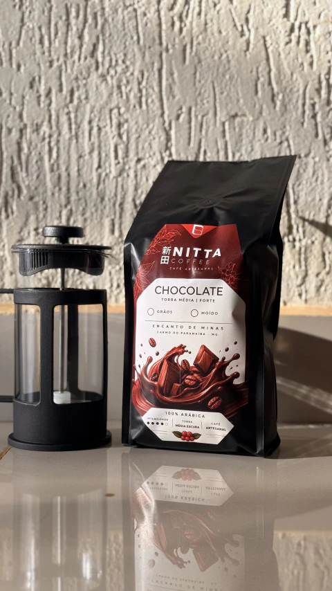 KIT PRENSA FRANCESA : Prensa Francesa + Torra Chocolate Moído + Torra Forte 500g