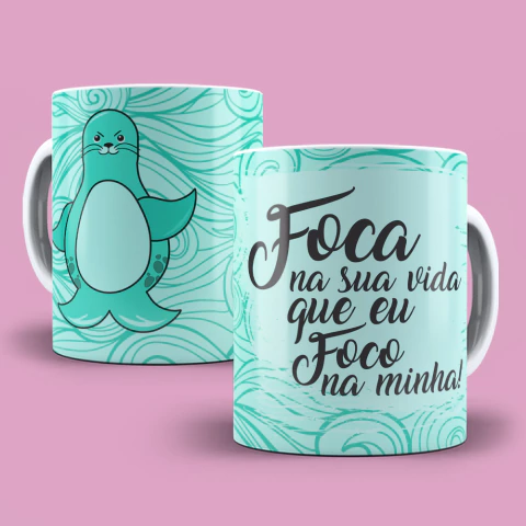 Arquivo Digital Caneca Foca Focada - comprar online
