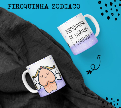 Arquivo Digital Caneca Piroquinha Zodíaco - comprar online