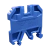 Kit 10 Bornes de Passagem SAK 2.5mm Azul Neutro - Trilho DIN