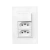 Conjunto 4x2 Ilumi Vivaz: 1 Interruptor Simples + 2 Tomadas 10A (Branco)