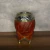 Mate Torpedo Exclusivo, Virola Alpaca, Doble Aro, Cuero Repujado, Base y Bolitas - Modelo 3