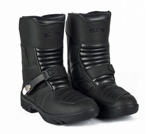 Botas Stav Cuero Caña Media Nomad Negra - comprar online