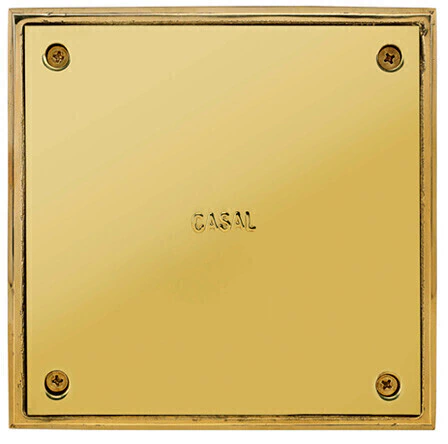 Tapa Bronce 20x20 Simple - 634 PULIDO