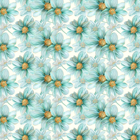 Flores Aqua 01 - comprar online