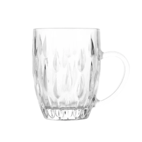 Taza Chica de Vidrio Facetado