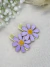 Parzinho Hair Clip Margarida Veludo Mini - MINI MUSE