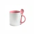 Caneca Reta Colher Alça e Interior Rosa