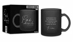 CANECA VIDRO DIAMOND 300ML "PAI, OBRIGADO"