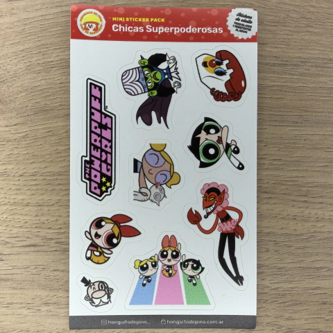 Plancha de Stickers Chicas Superpoderosas - comprar online