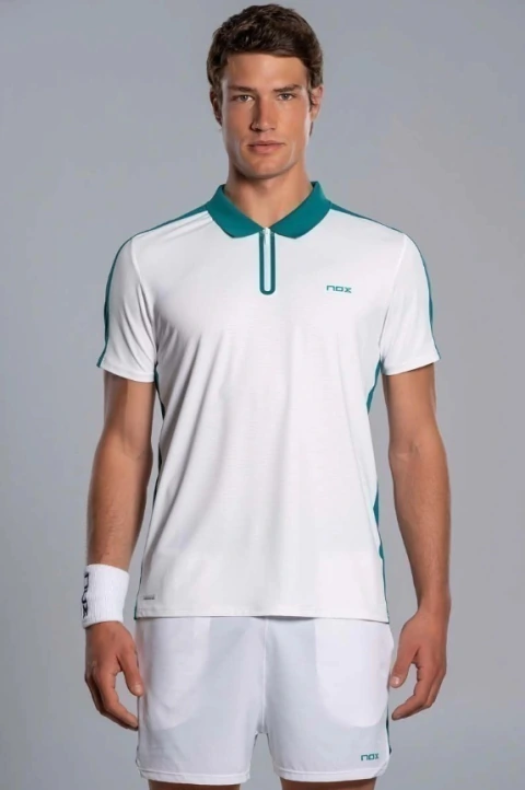 CAMISA NOX ESPORTIVA MASCULINA PRO - BRANCO E VERDE
