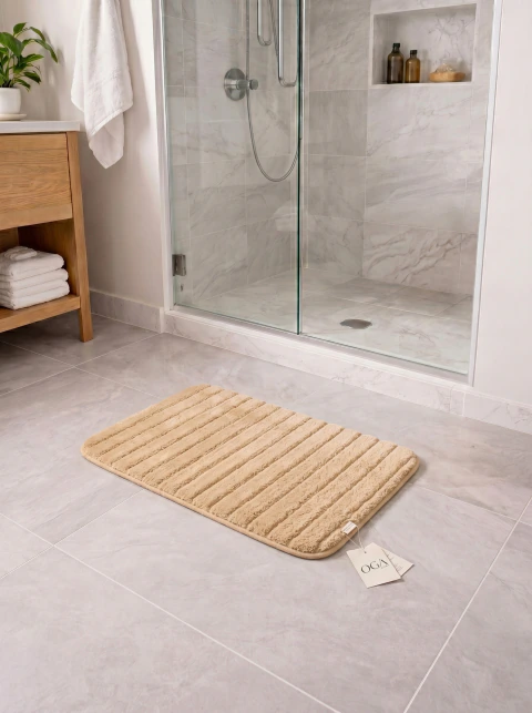 Alfombra de baño 40x60 - Beige