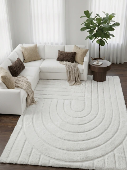 Alfombra Malta Blanco 170x200