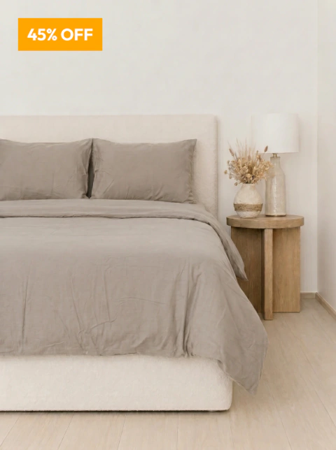 Kit cubre Edredón Sydney King - Beige