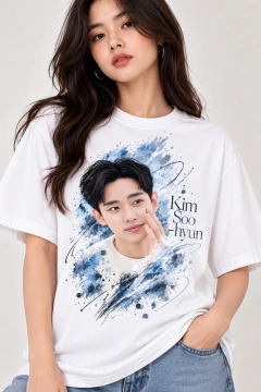 Camiseta Kim Soo Hyun – Blue Essence na internet