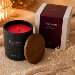 Vela aromática Encontro - Cereja e Avelã - 180g - Edição Limitada na internet