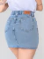 Saia Jeans Feminina Strass Toda de Brilho Pedraria Com Bolso - V&Y Jeans Atacado
