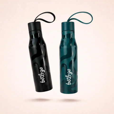 Botella térmica 500 ml acero inoxidable diseño 3D – FLOWgo 3D