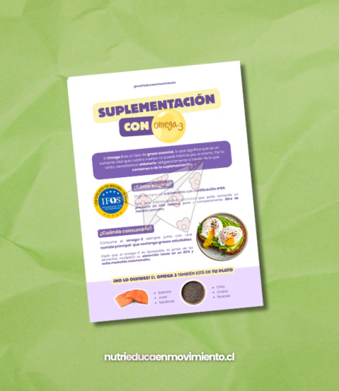 Flyer Suplementación de Omega 3