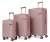 Kit 3 Malas P/m/g De Viagem Com Franqueira Abs Roda 360
