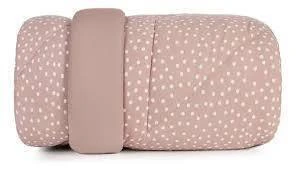 edredom king altenburg malha dupla face fio penteado rosa/poa