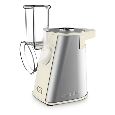 Rallador Eléctrico Lusqtoff 200W Crema 3 Discos Inox
