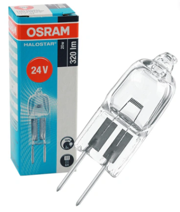 Lâmpada Halógena 64435 24v 20w - Osram - 2pinos G4 - 320 lm UV Stop 2900K