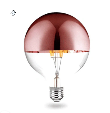 L LED VINTAGE DEFLETORA G125 ( BULBO ROSE ) STARLUX 6W 22K - MULT GLOBO
