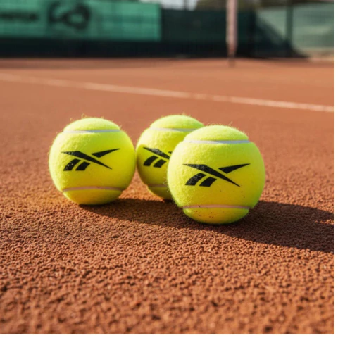 3 Pelotas Tenis Padel Reebok Granel Sueltas Pack X3 Balls Amarillo