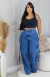Calça Wide Leg Cargo Plus
