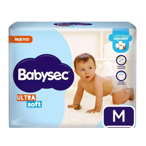 COMBO!!! 3 Paquetes de Babysec Ultra soft - tienda online