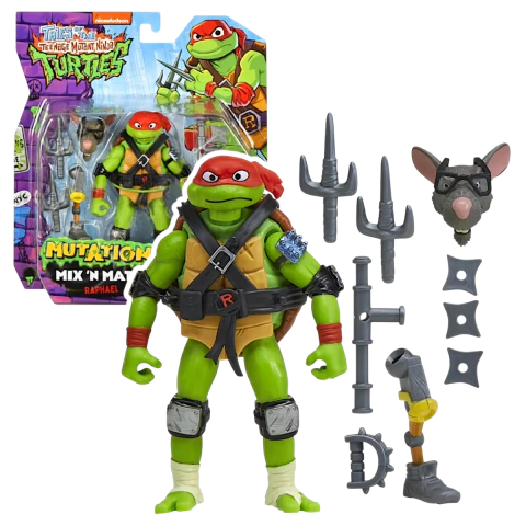 Muñeco Tortugas Ninjas Mutacion Figura + Accesorios Intercambiables Mutations - comprar online