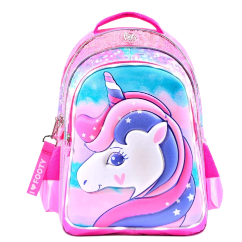 Imagen de Mochila Footy Escolar Espalda Luces Led Original 18 Pulgadas