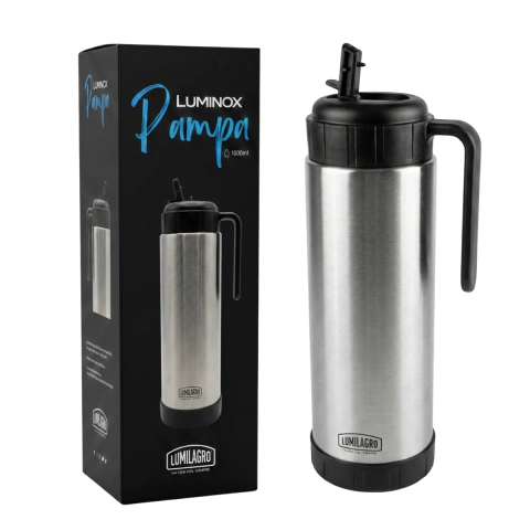 Termo Pampa 1 Litro Acero Inoxidable Lumilagro Luminox Pico Matero - comprar online