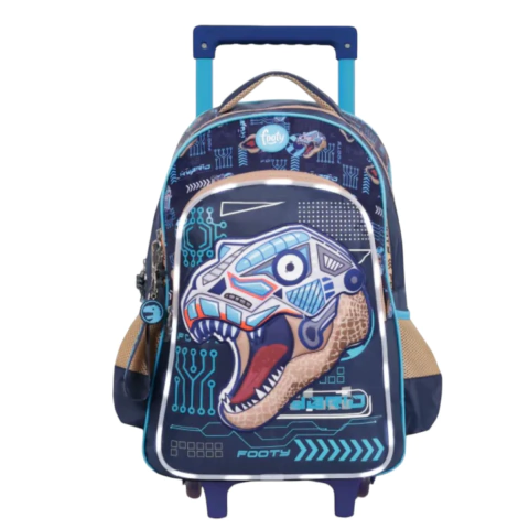 Imagen de Mochila Carrito Footy Escolar Luces Led Original 18 Pulgadas