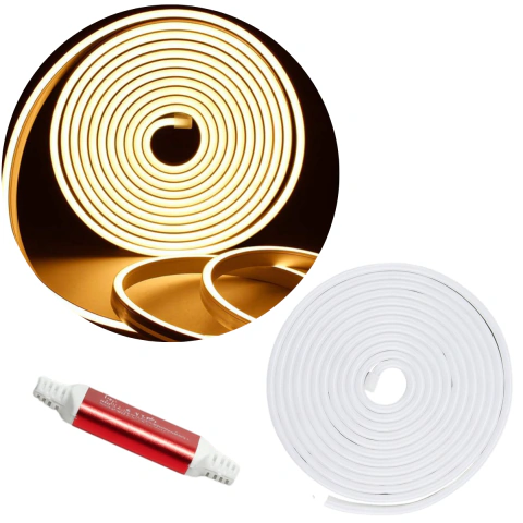 Tira Led Neon Alta Potencia Flexible Luces 10mts Deco Blanco - Shox Store * Jugueteria & Skate Shop *