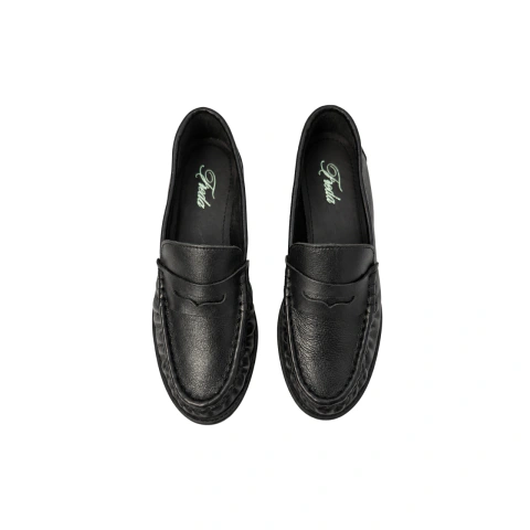 Mocassim de Couro Louise - Preto