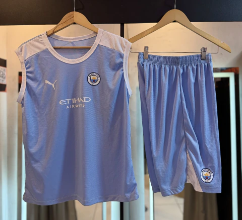 CONJUNTO DE TIME INFANTIL MANCHESTER CITY CHINESA