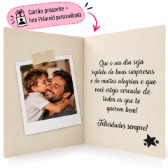 Cartão + Polaroid Personalizada Tenha o Melhor Aniversário de Todos