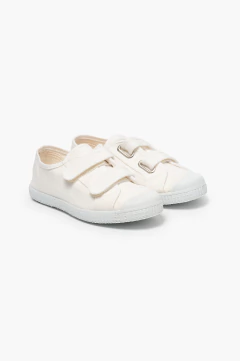 Zapatilla Inglesa Velcro Blanco