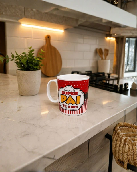 Caneca de Cerâmica 280ml Dia dos Pais