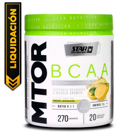 Mtor Amino BCAA Star Nutrition 270 Grs 20 Servicios GREEN LEMONADE