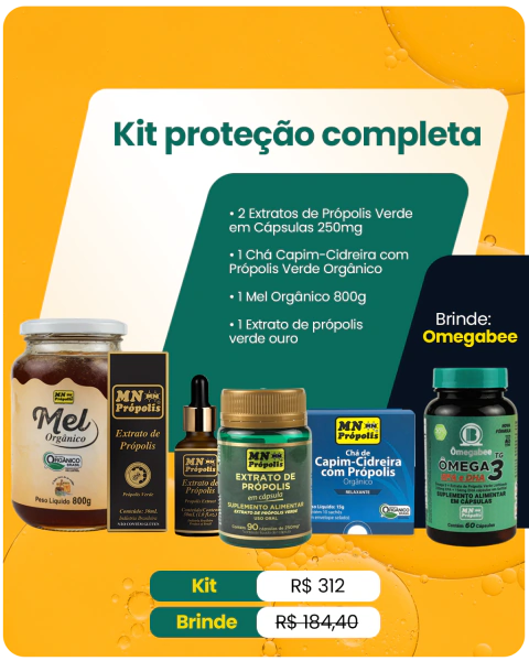 Kit proteção completa + cortesia ÔMEGABEE®